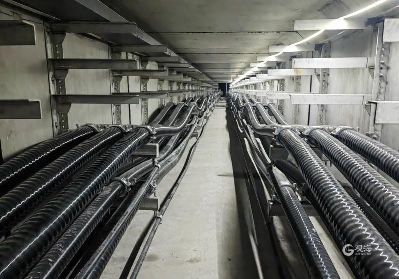 重庆路周边地下管廊工程 电缆下地入廊施工圆满完成